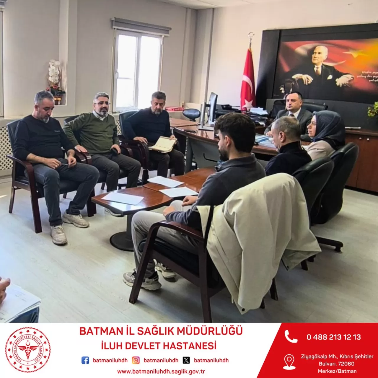 Batman İluh Devlet Hastanesi'nde İş Sağlığı ve Güvenliği Toplantısı Gerçekleştirildi