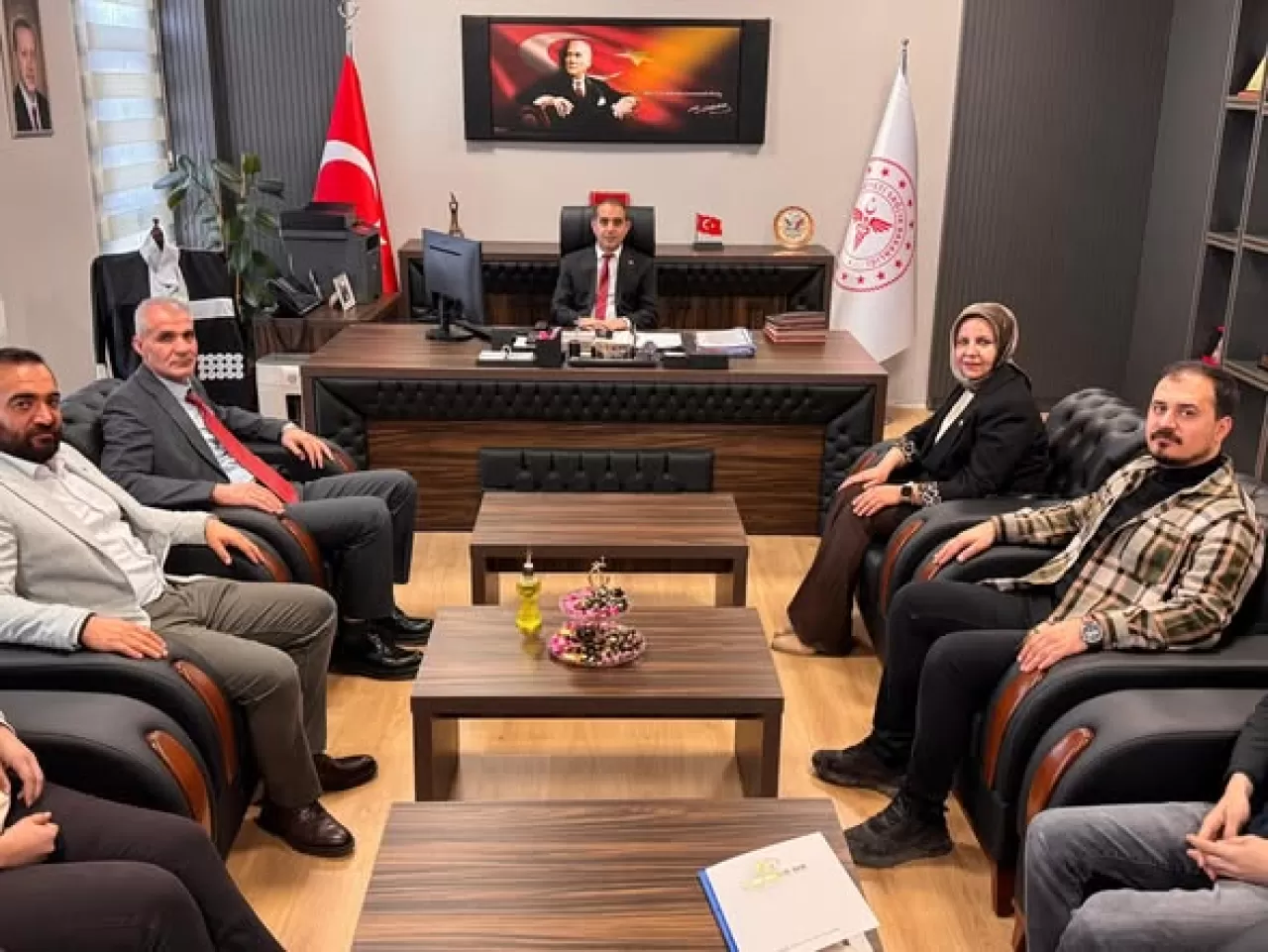 Adıyaman'da Sağlık-Sen Temsilcileri İl Sağlık Müdürü'nü Ziyaret Etti