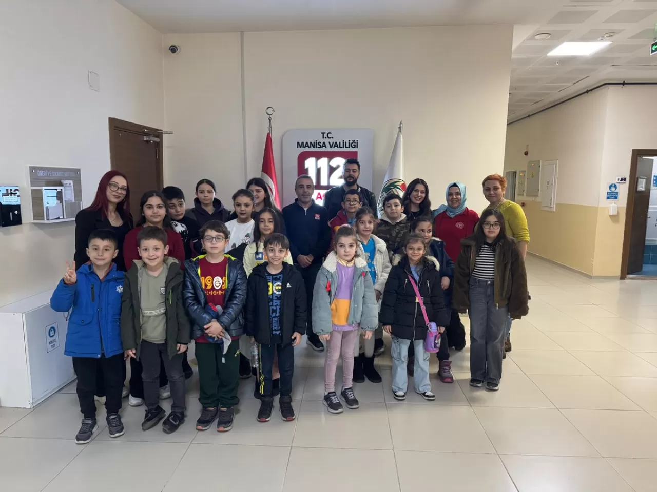 Manisa'da Öğrencilere 112 Acil Çağrı Merkezi'nin Doğru Kullanımı Anlatıldı