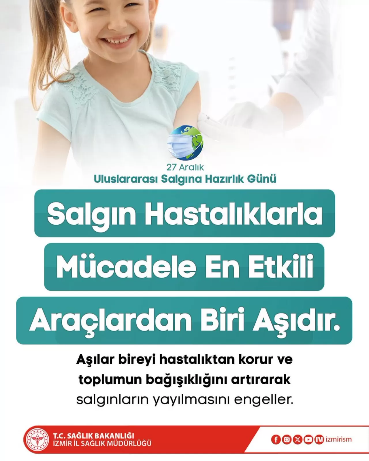 İzmir'de Salgın Hastalıklarla Mücadelede Aşının Önemi Vurgulandı