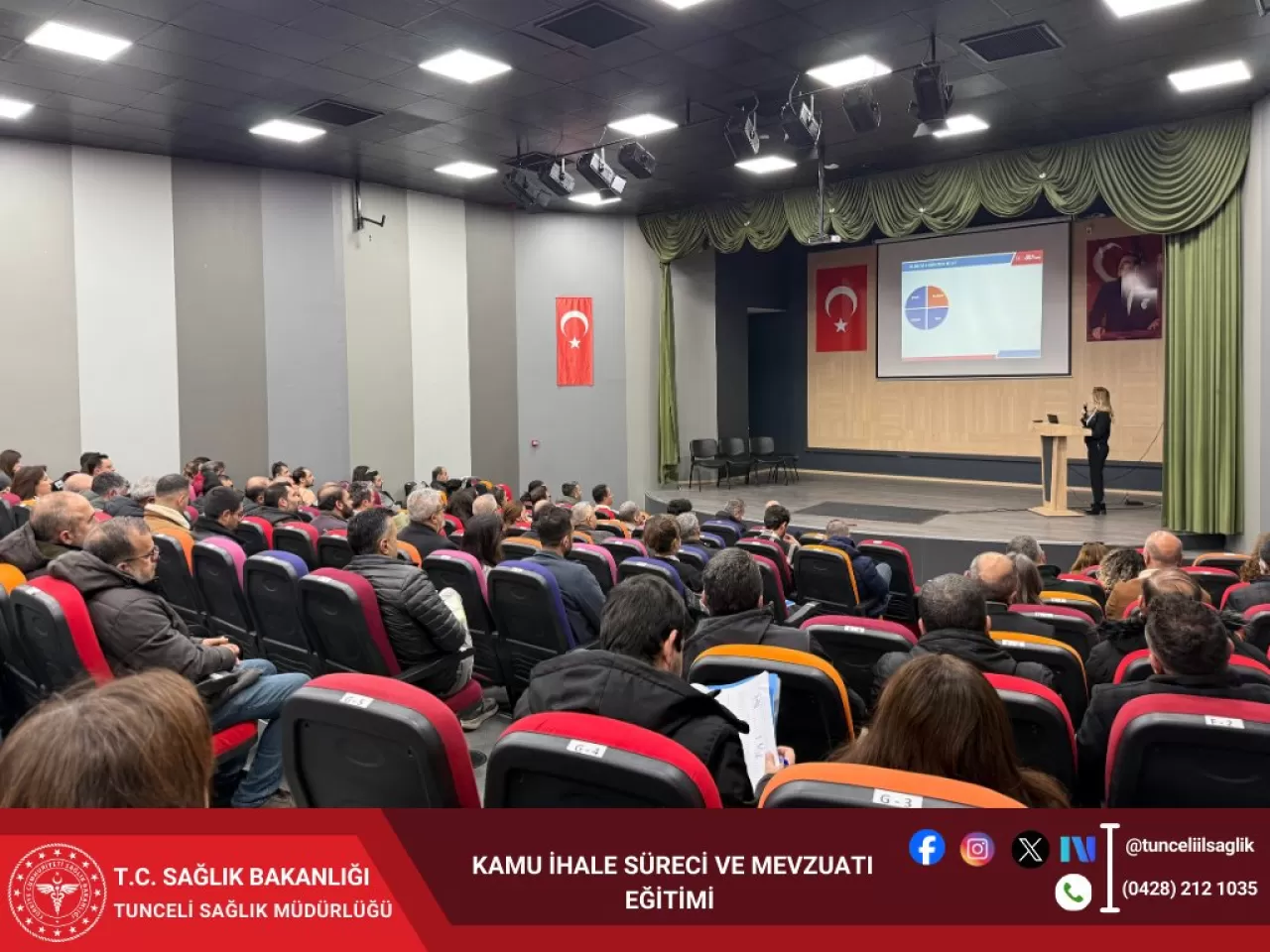 Tunceli'de Kamu İhale Süreci ve Mevzuatı Eğitimi Düzenlendi