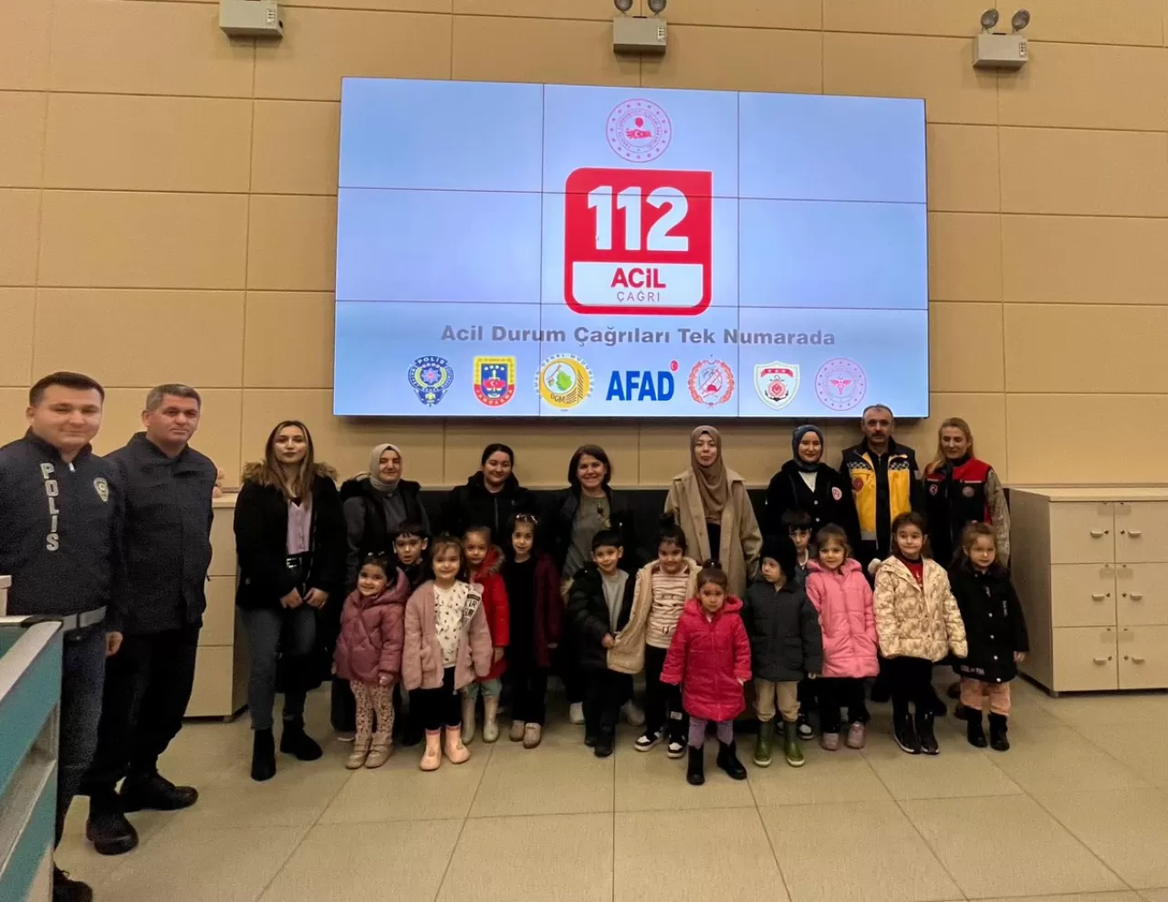 Giresun'da Anaokulu Öğrencilerinden 112 Acil Çağrı Merkezi'ne Anlamlı Ziyaret