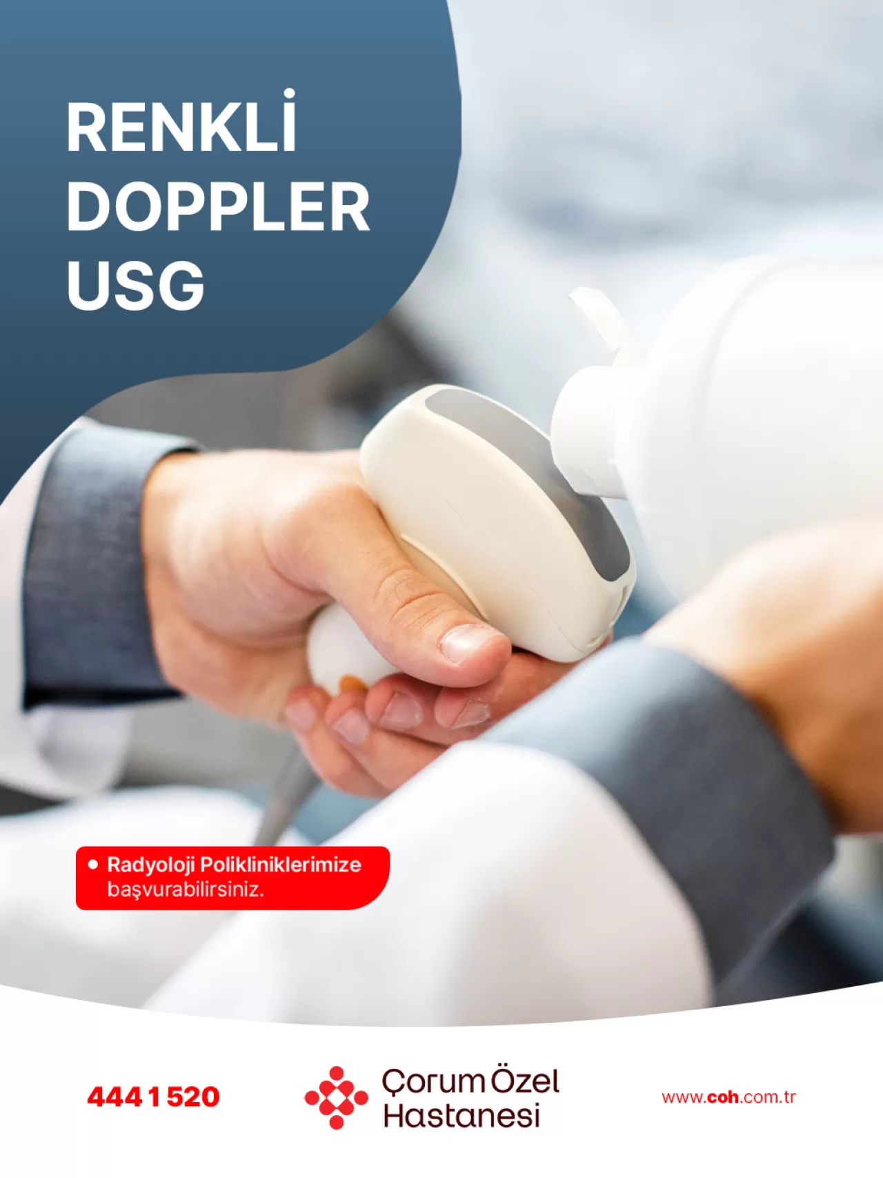 Renkli Doppler Ultrasonografi ile Damar ve Organ Sağlığı Güvenle İnceleniyor