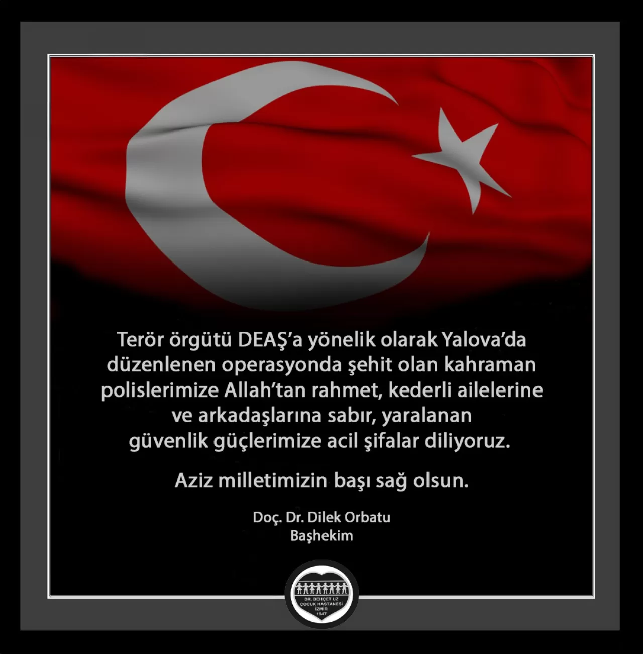 Dr. Behçet Uz Çocuk Hastanesi'nde Başhekimlik Görevi Devredildi