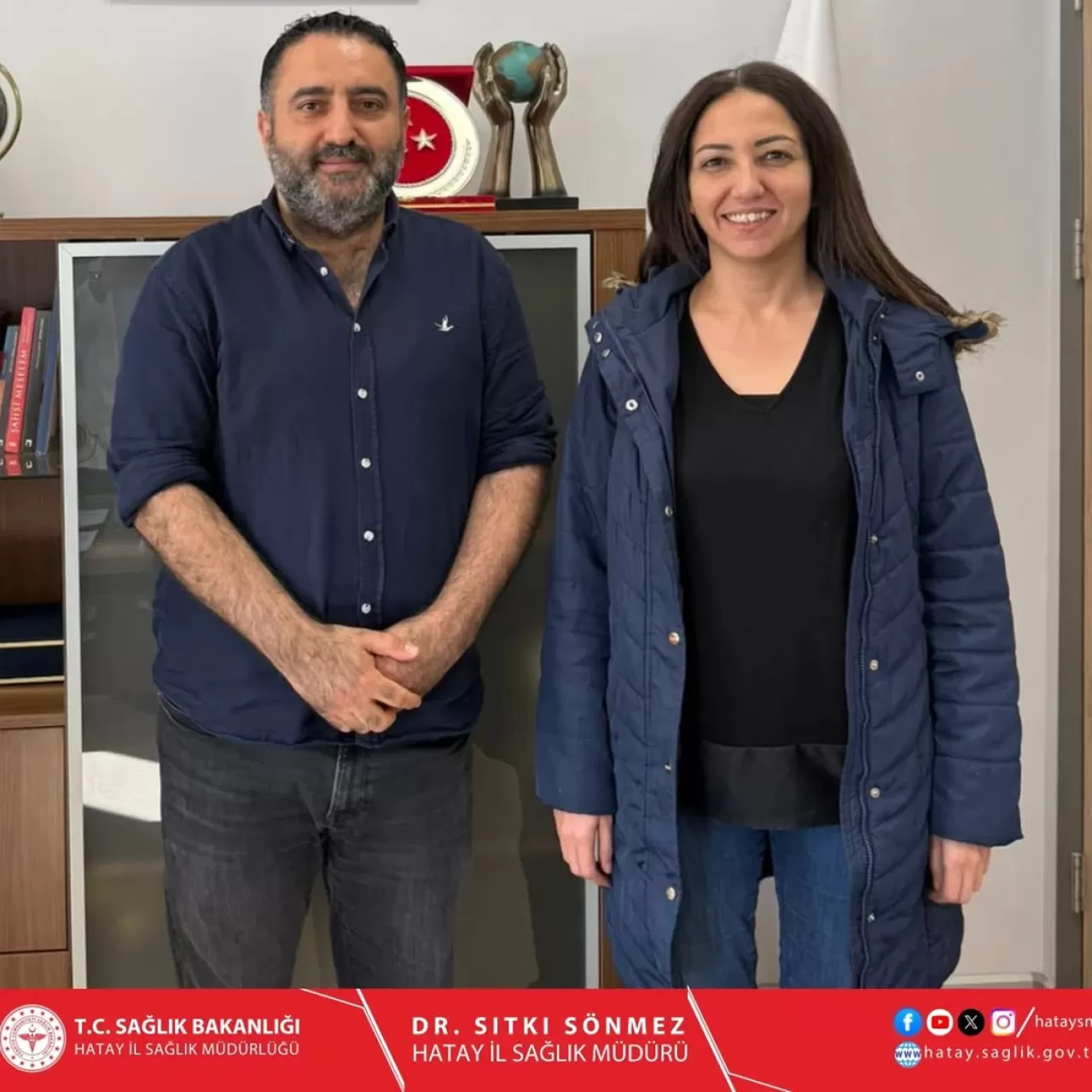 AK Parti Hatay Milletvekili Özgürsoy, Hatay Eğitim ve Araştırma Hastanesi Başhekimi'ni Ziyaret Etti