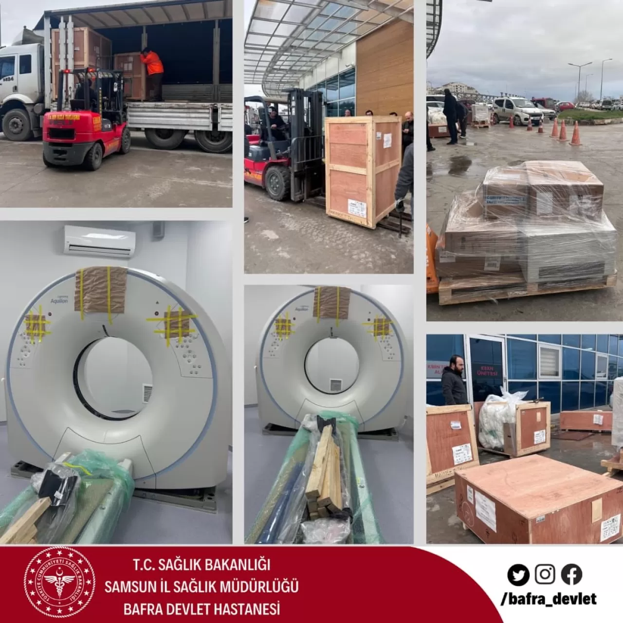 Bafra Devlet Hastanesi'ne Yeni Tomografi Cihazları