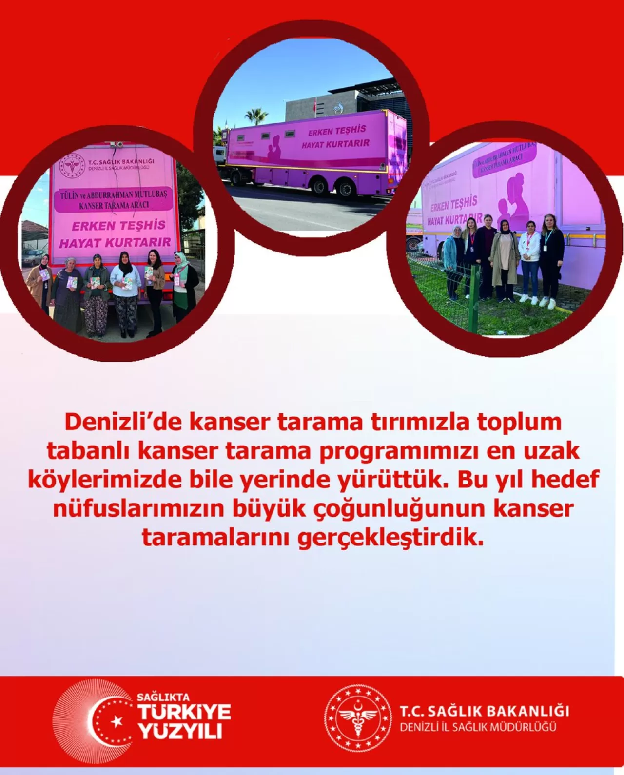 Denizli'nin Köylerinde Kanser Tarama Seferberliği