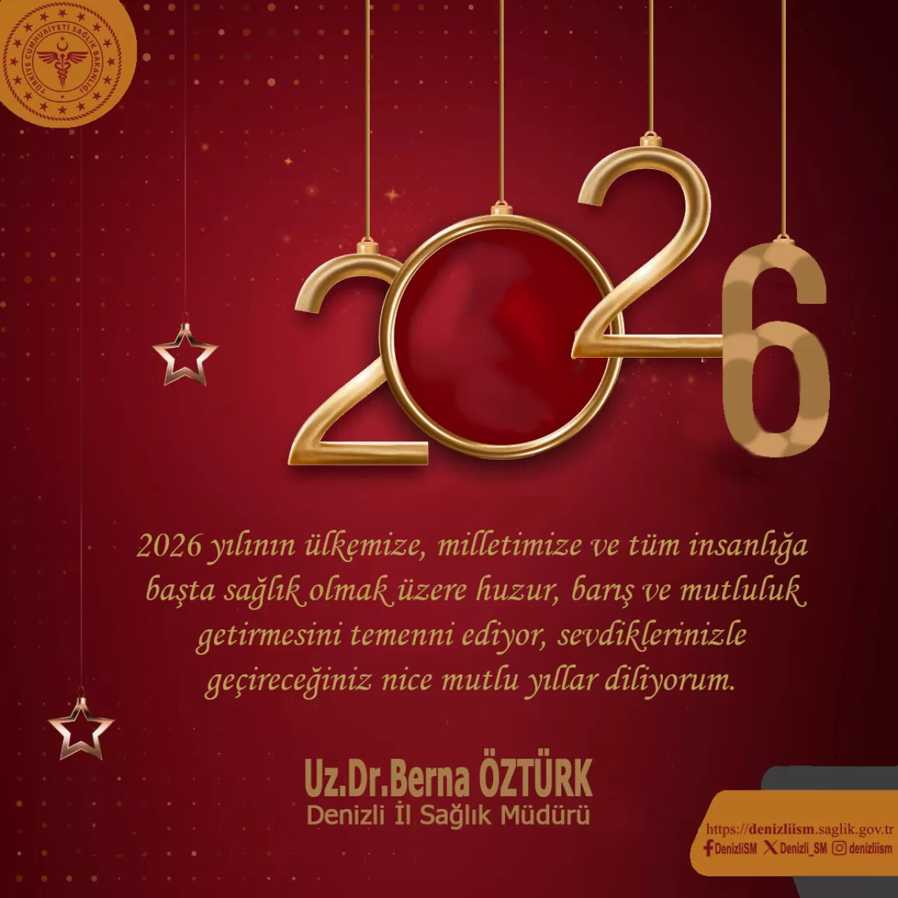Denizli İl Sağlık Müdürü'nden 2026 Yılı Mesajı