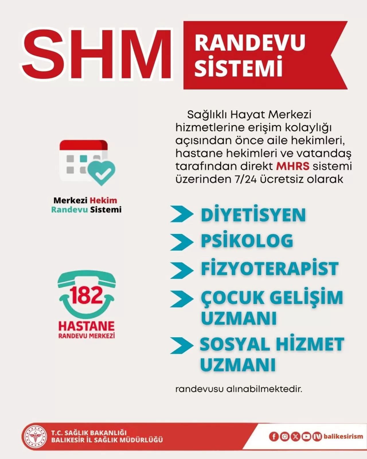 Balıkesir'de Sağlıklı Türkiye Yüzyılı Hedefiyle Kesintisiz Hizmet