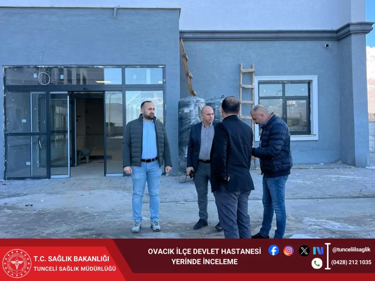 Tunceli Ovacık'ta Yeni Devlet Hastanesi Yapımı Son Aşamaya Geldi