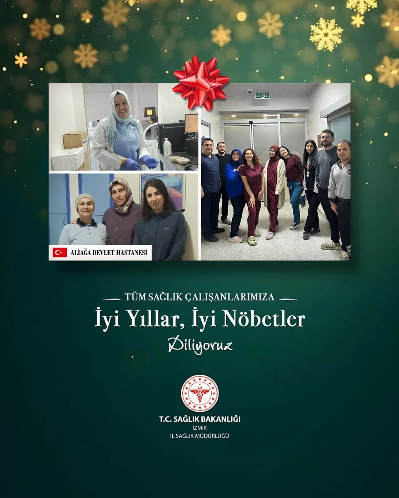 İzmir İl Sağlık Müdürlüğü'nden Sağlık Çalışanlarına Yeni Yıl Mesajı