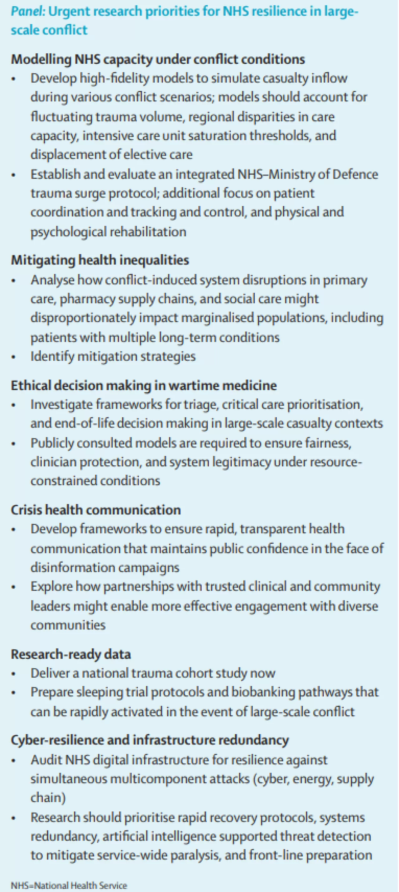 Lancet'ten Kritik Uyarı: Büyük Çaplı Çatışma Tehdidi ve Sağlık Sistemlerine Hazırlık Çağrısı