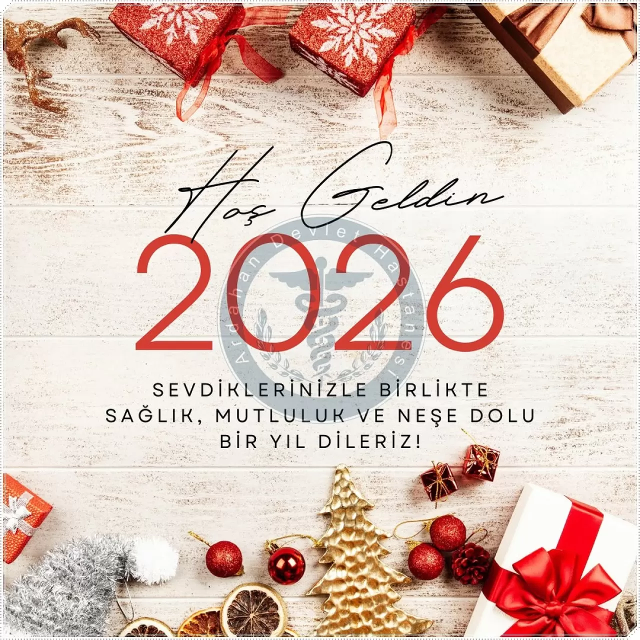 Ardahan Devlet Hastanesi'nden Yeni Yıl Mesajı: Sağlık ve Mutluluk Dolu Bir Yıl Temennisi