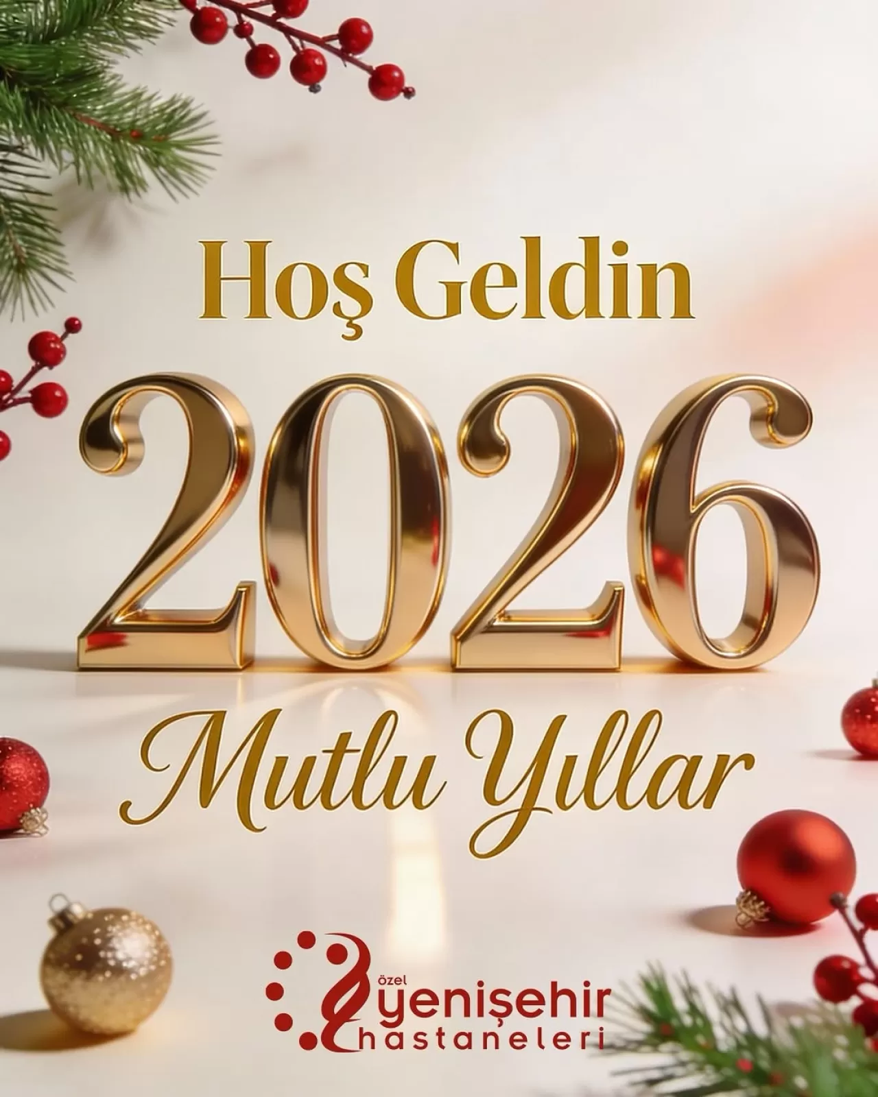 Mersin Yenişehir Hastanesi'nden 2026 Yılı İçin Sağlık ve Huzur Temennisi