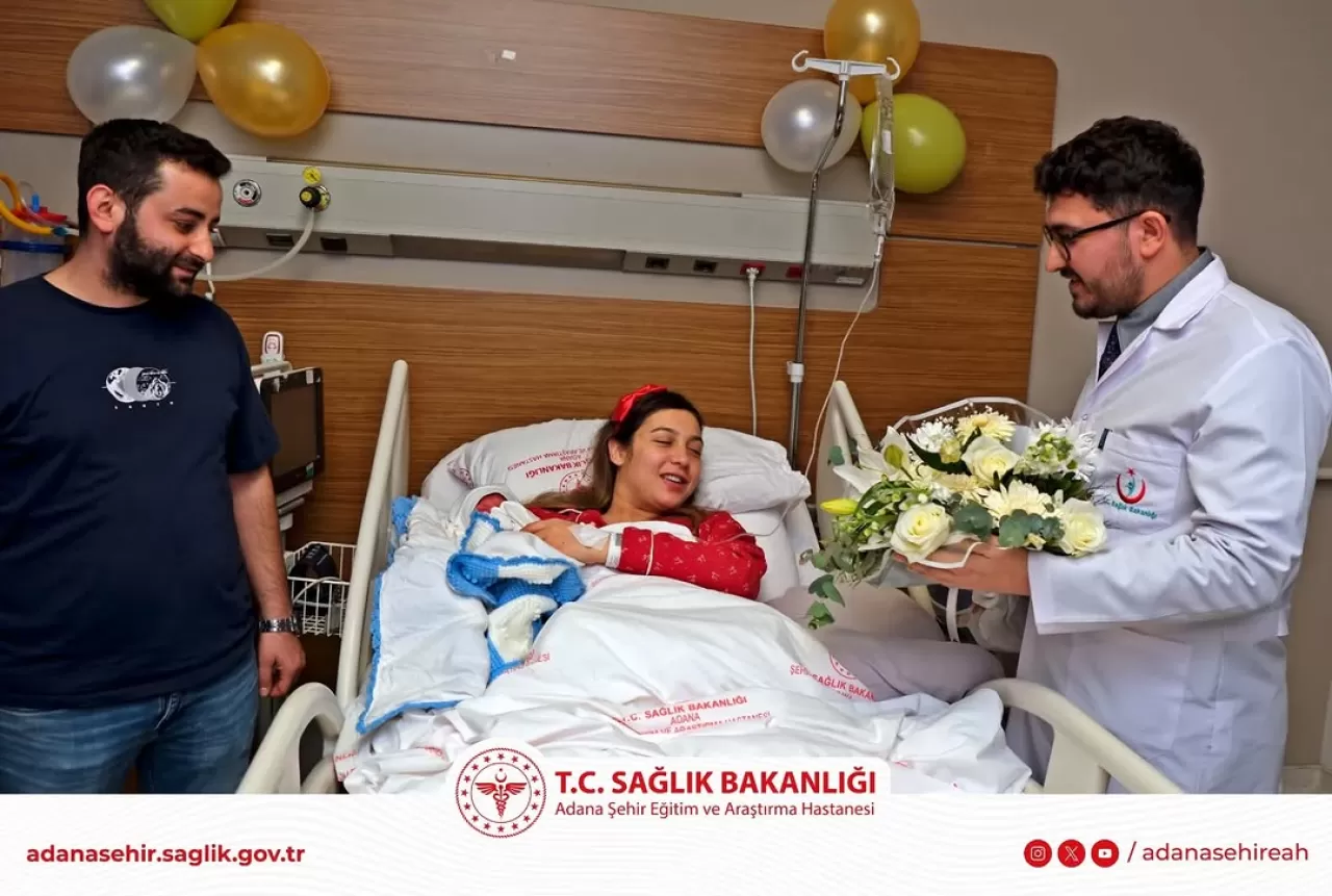 Adana'da 2026 Yılının İlk Bebeği Poyraz Dünyaya Geldi