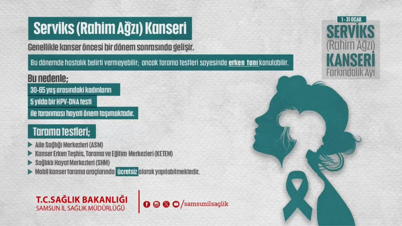 Serviks Kanseri Farkındalık Ayı'nda Ücretsiz Tarama İmkanı