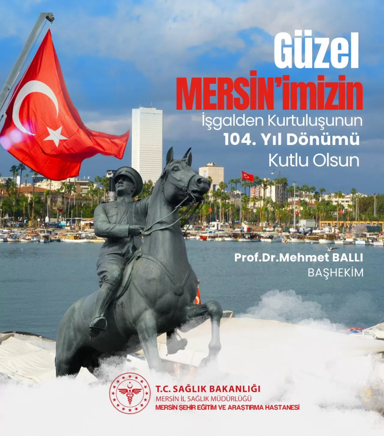 Mersin'de Cumhuriyet'in 100. Yılı Anma Töreni Düzenlendi