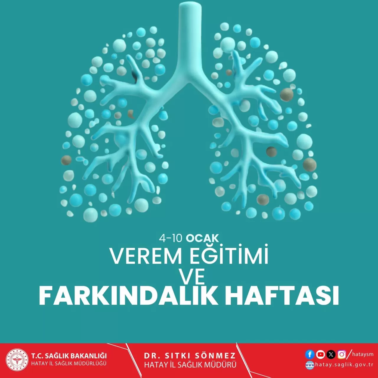 Hatay'da Verem Eğitimi ve Farkındalık Haftası Başladı