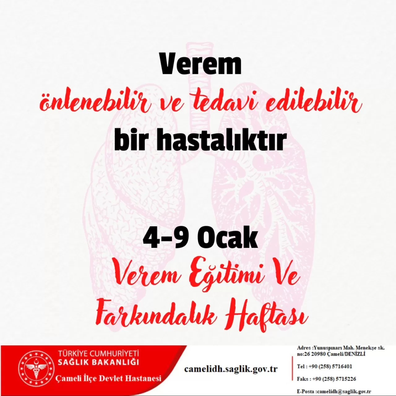 Denizli Çameli'nde Veremle Mücadele ve Korunma Yolları Gündemde