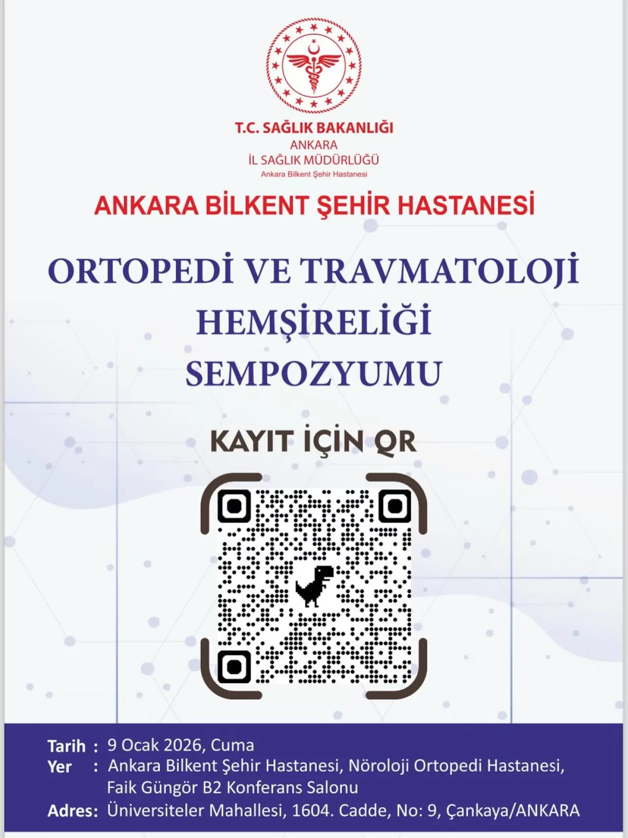 Ortopedi ve Travmatoloji Hemşireliği Sempozyumu Ankara'da Düzenlenecek