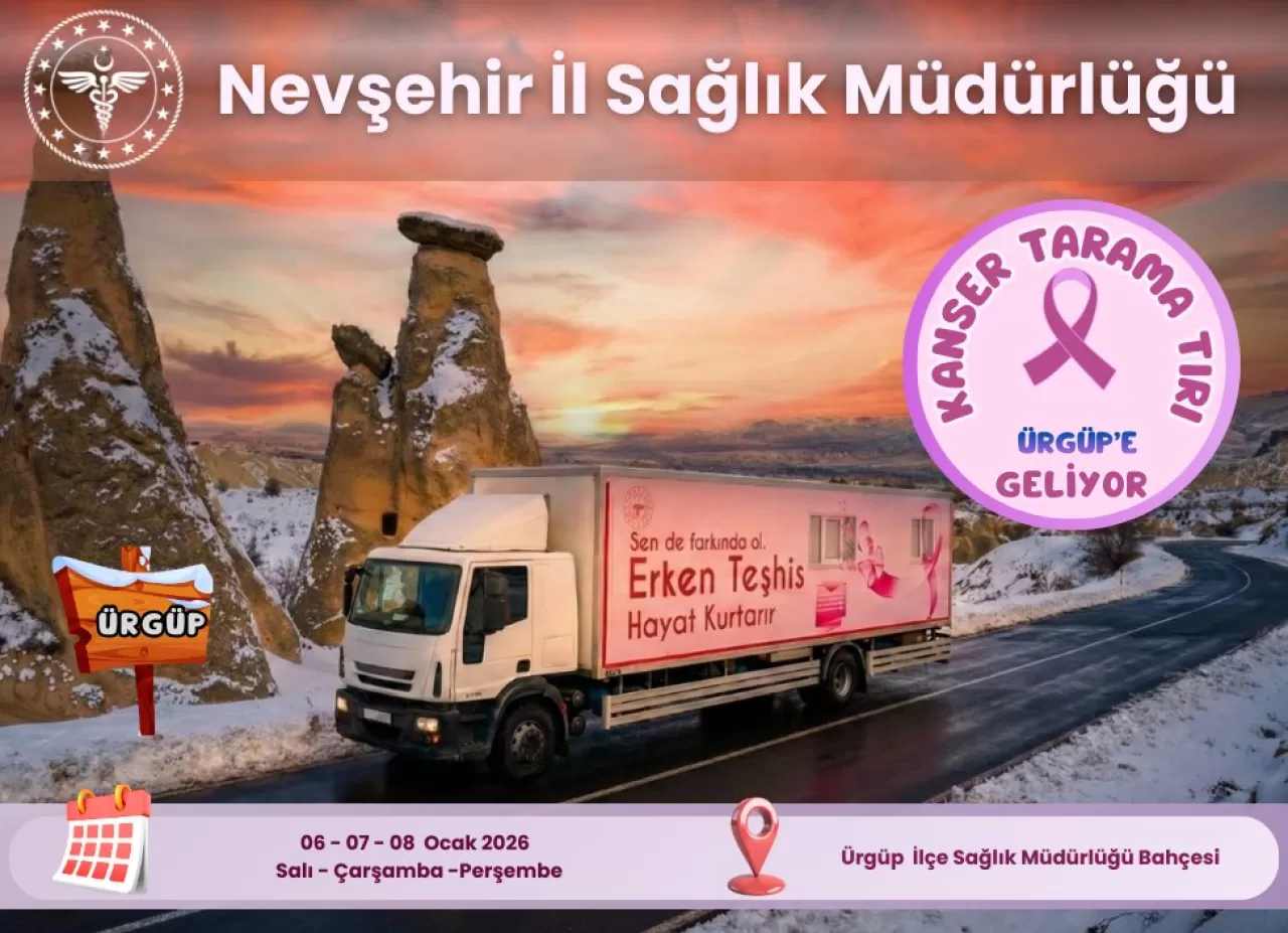 Ürgüp'te Kanser Tarama Tırı ile Ücretsiz Muayene Fırsatı