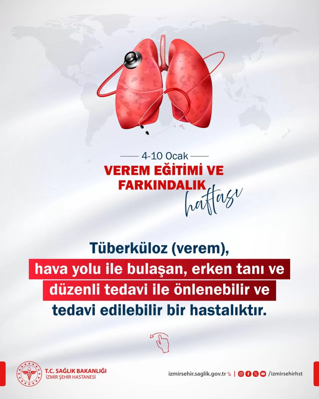 İzmir Şehir Hastanesi'nden Verem Farkındalık Haftası Açıklaması