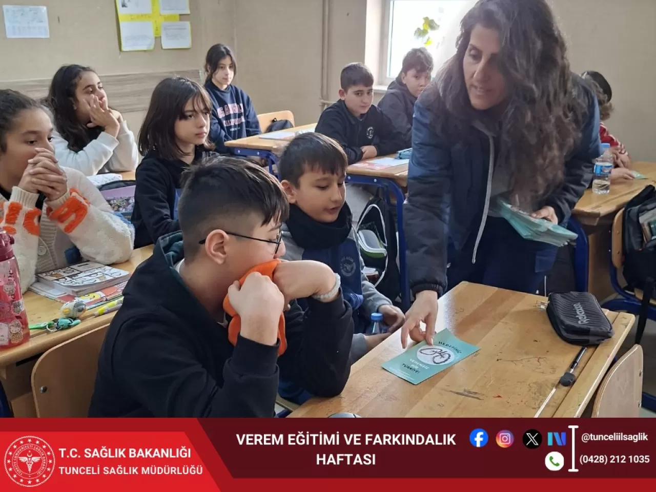 Verem Haftası'nda Tunceli'de Öğrencilere Yönelik Farkındalık Eğitimleri