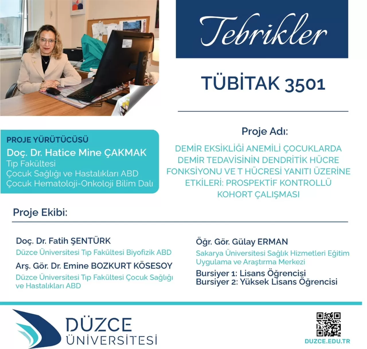 Düzce Üniversitesi Hastanesi'nde Akademik Başarı