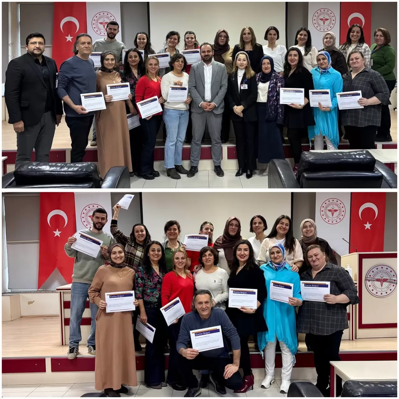 Ordu Devlet Hastanesi'nde Ameliyathane Hemşireleri Sertifikalarını Aldı