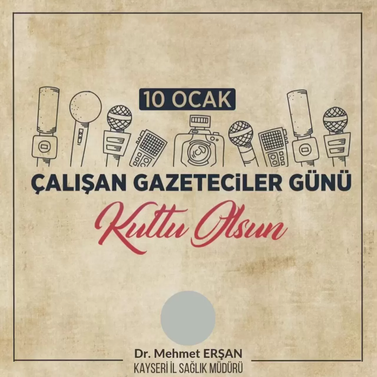 Kayseri'de 10 Ocak Çalışan Gazeteciler Günü Kutlandı