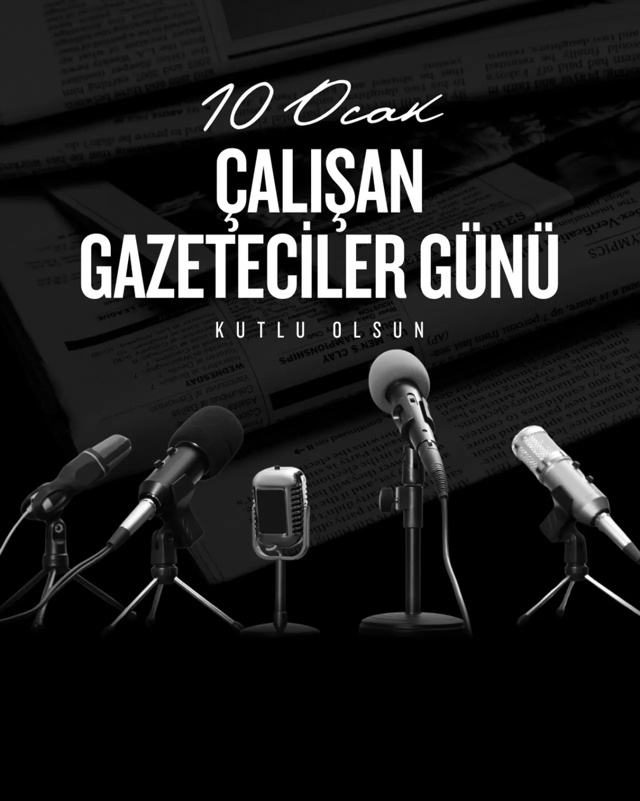 10 Ocak Çalışan Gazeteciler Günü Mesajı