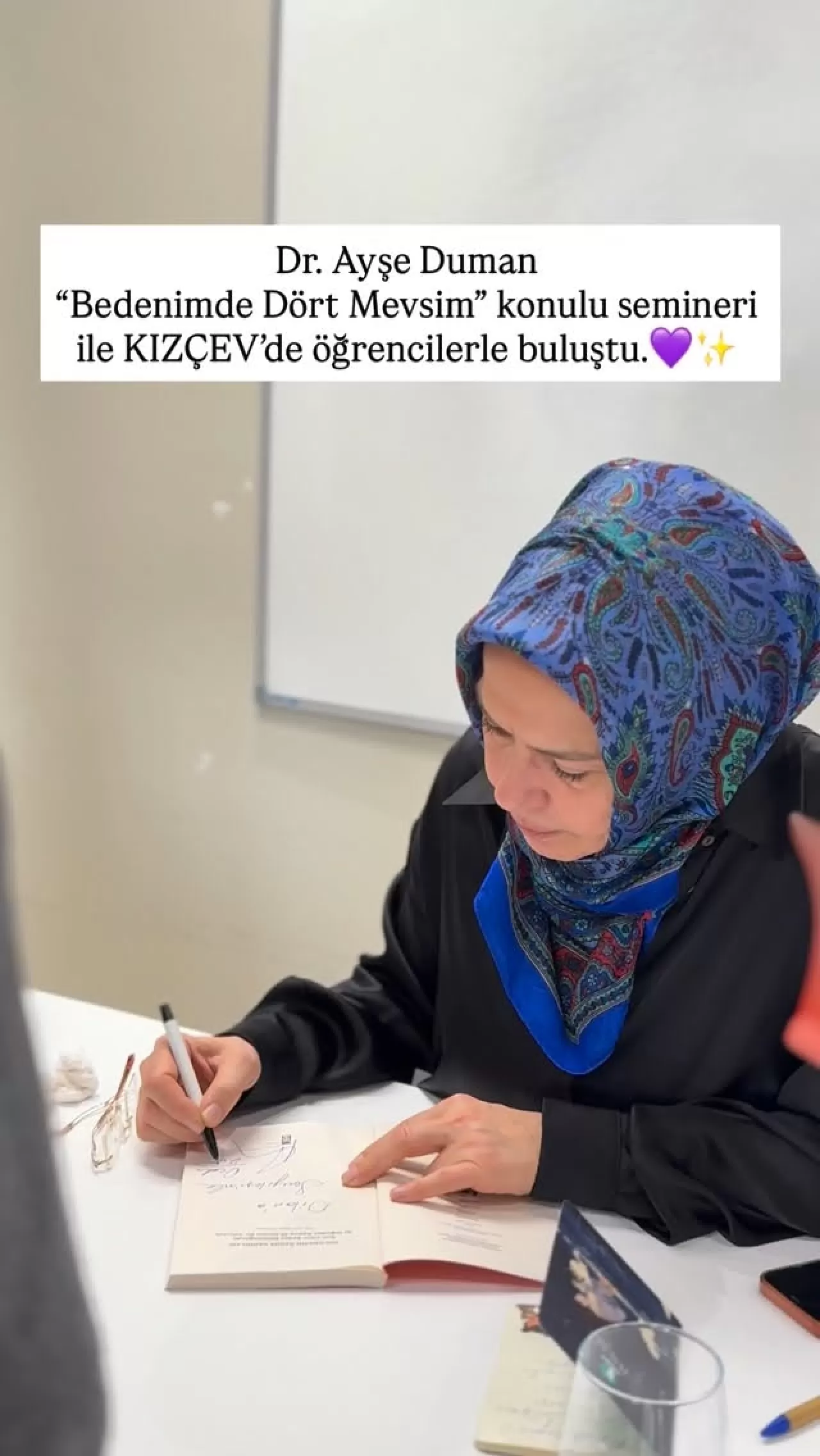 Op. Dr. Ayşe Duman, Kız Çocukları Eğitim Derneği'nde 