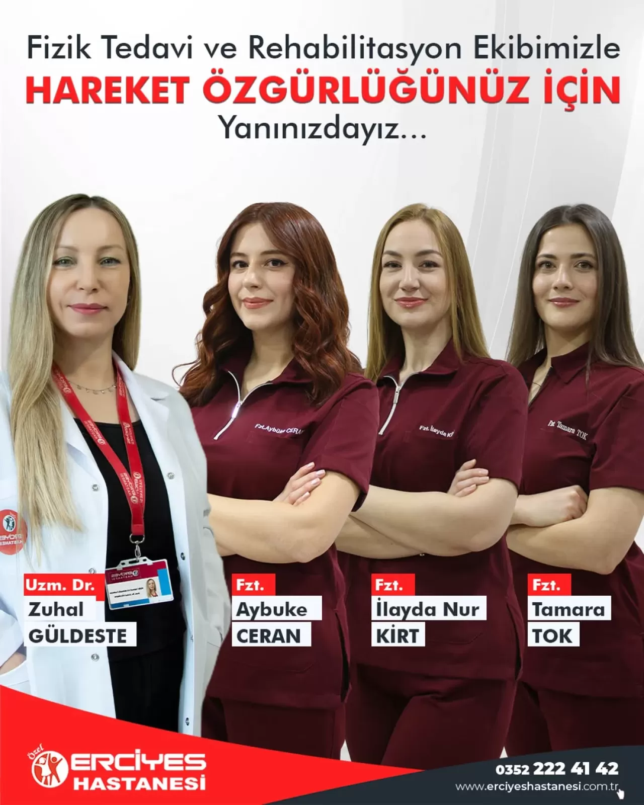 Erciyes Kartal Hastanesi'nde Fizik Tedavi ve Rehabilitasyon Hizmetleri