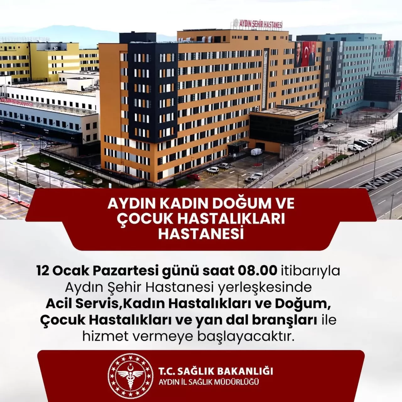 Aydın'a Yeni Kadın Doğum ve Çocuk Hastalıkları Hastanesi Açılıyor