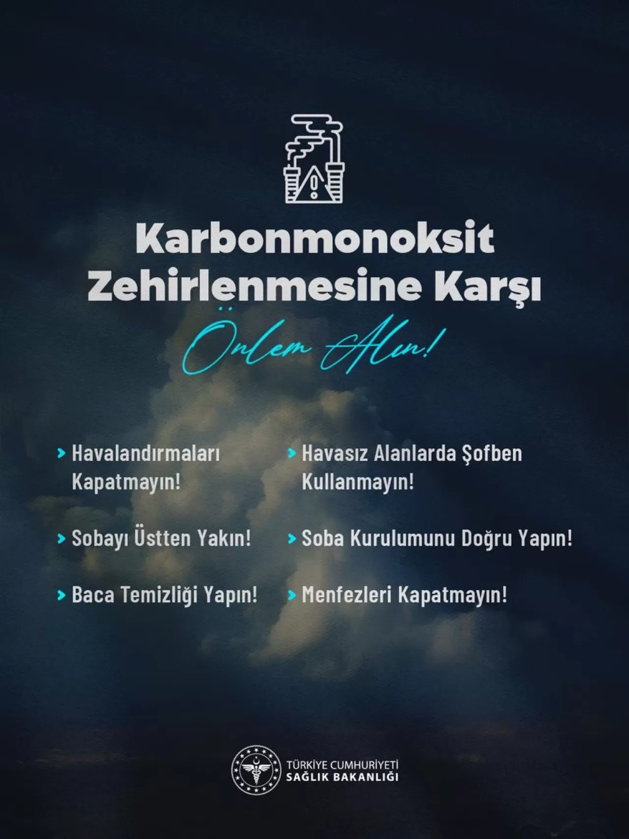 Kocaköy'de Karbonmonoksit Zehirlenmelerine Karşı Alınması Gereken Hayati Önlemler