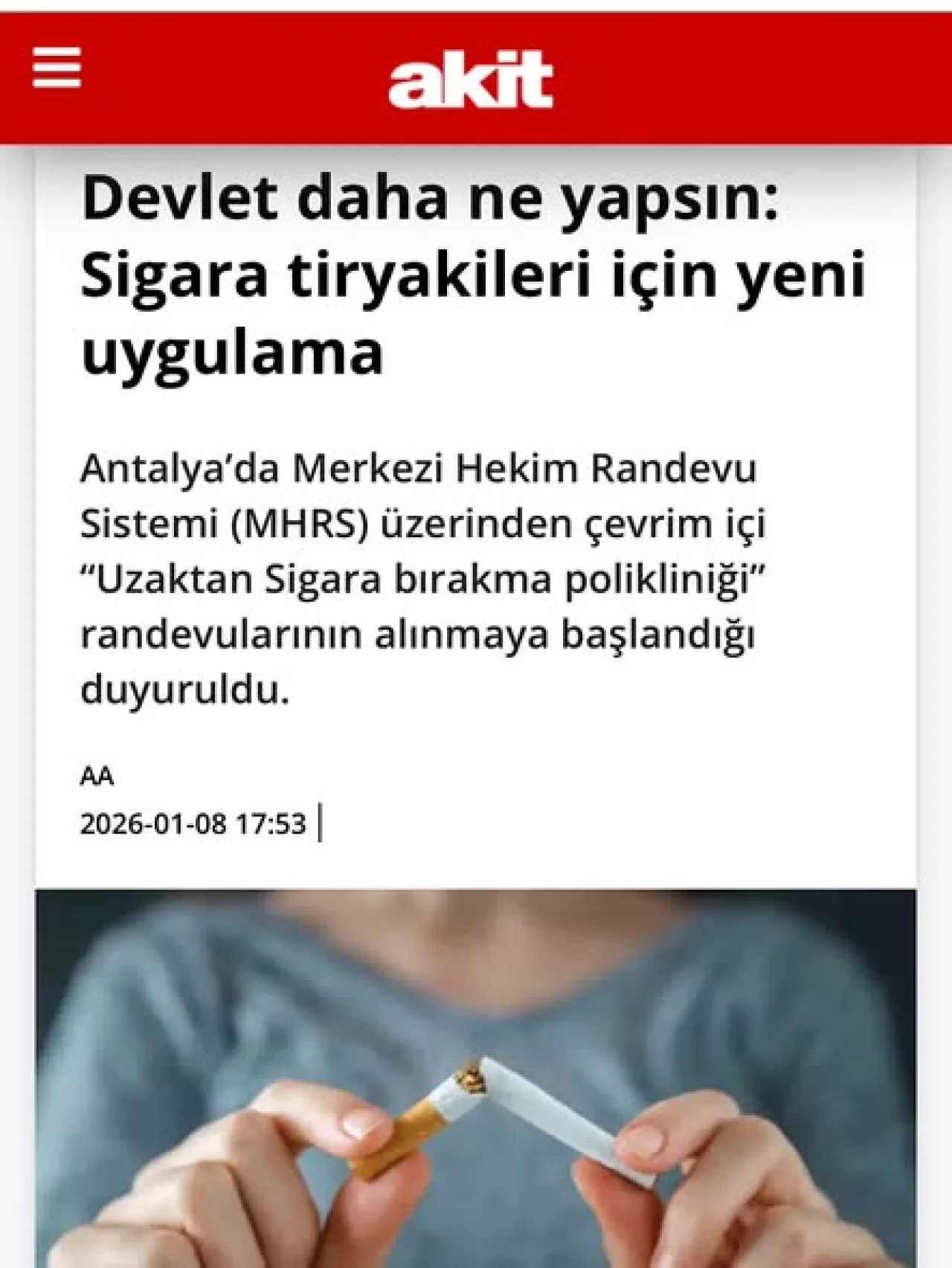 Antalya Kepez Devlet Hastanesi'nde Uzaktan Sigara Bırakma Polikliniği Hizmete Girdi