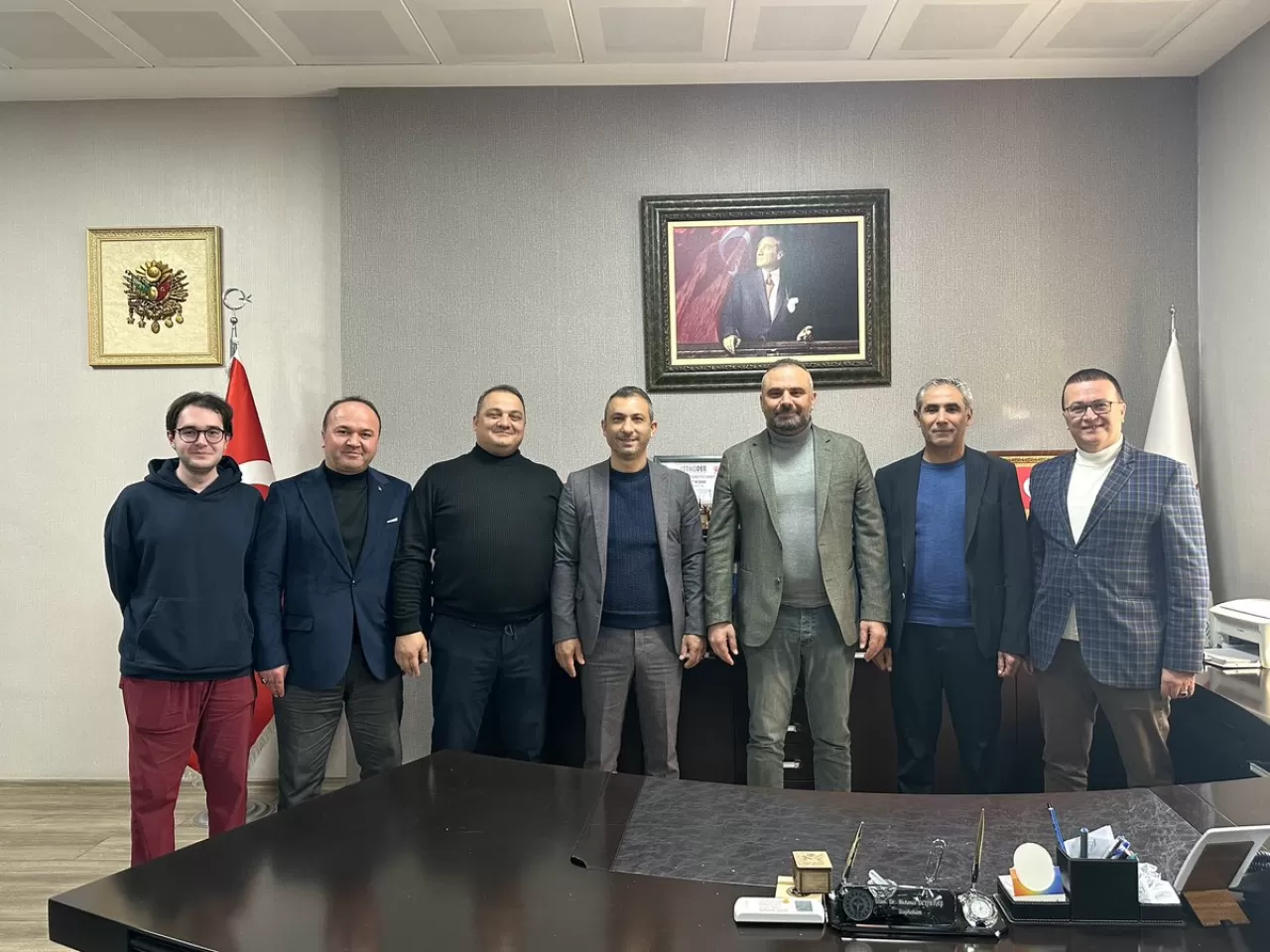 Sağlık Sendikası Mütevelli Heyeti Mersin Erdemli Devlet Hastanesi Başhekimi'ni Ziyaret Etti