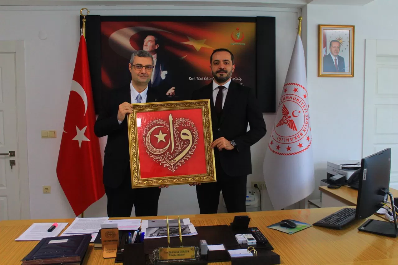 Giresun İl Sağlık Müdürü Aksoy, Ordu'da Meslektaşı Çelenk'i Ziyaret Etti