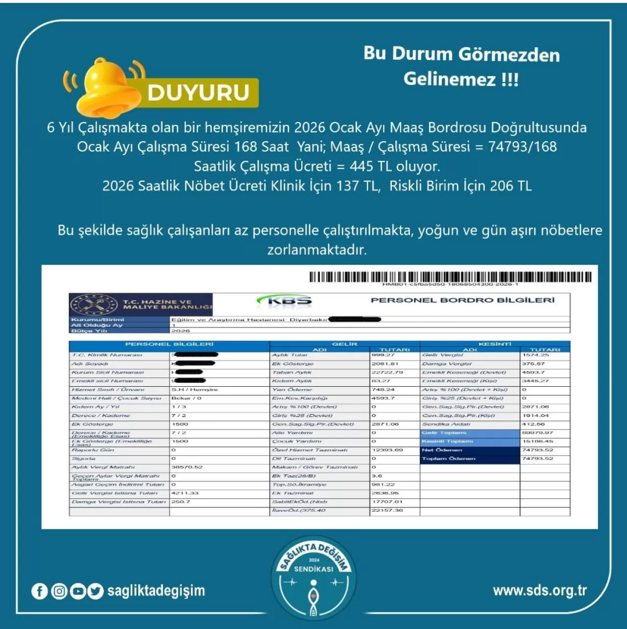 Sağlık Çalışanları Maaş Reformunu Protesto Etti