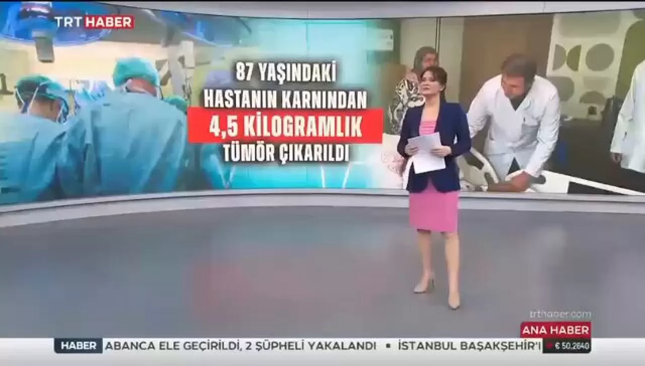 Gaziantep'te Yaşlı Hastanın Karnından 4.5 Kilogramlık Tümör Çıkarıldı