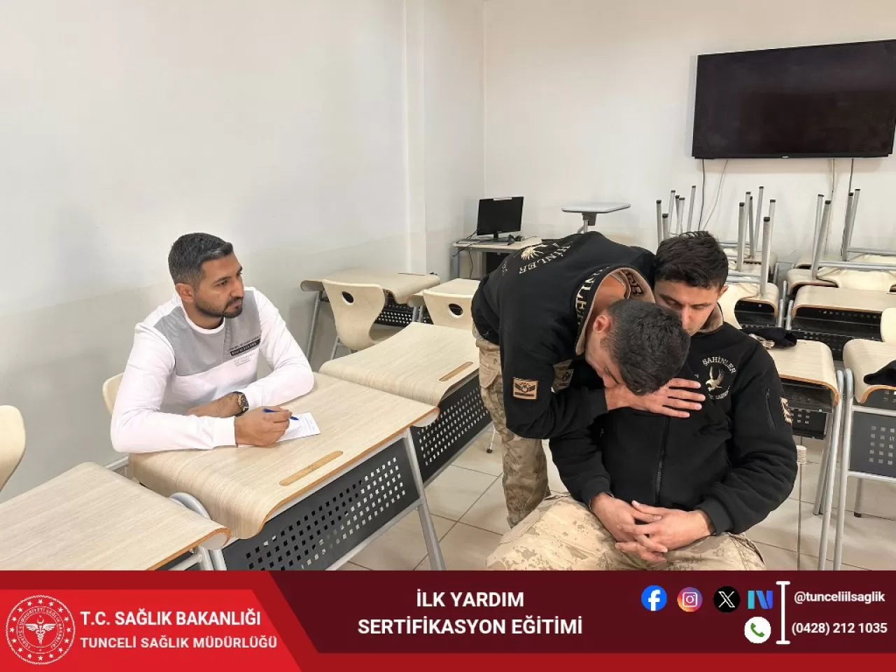 Tunceli'de Jandarma Personeline Hayat Kurtaran İlk Yardım Eğitimi