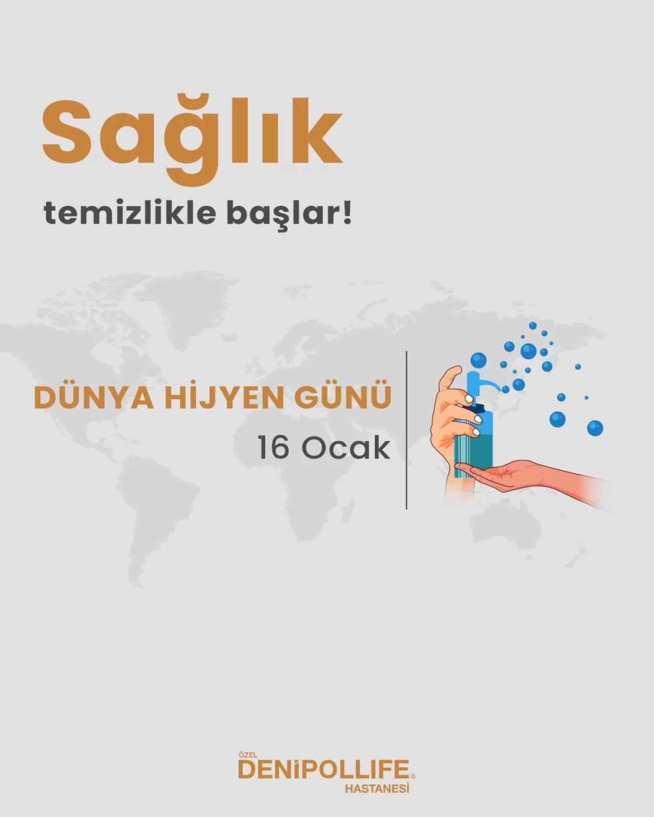 Denizli Özel Denipollife Hastanesi'nden Hijyen Vurgusu: Toplumsal Sorumluluk Çağrısı
