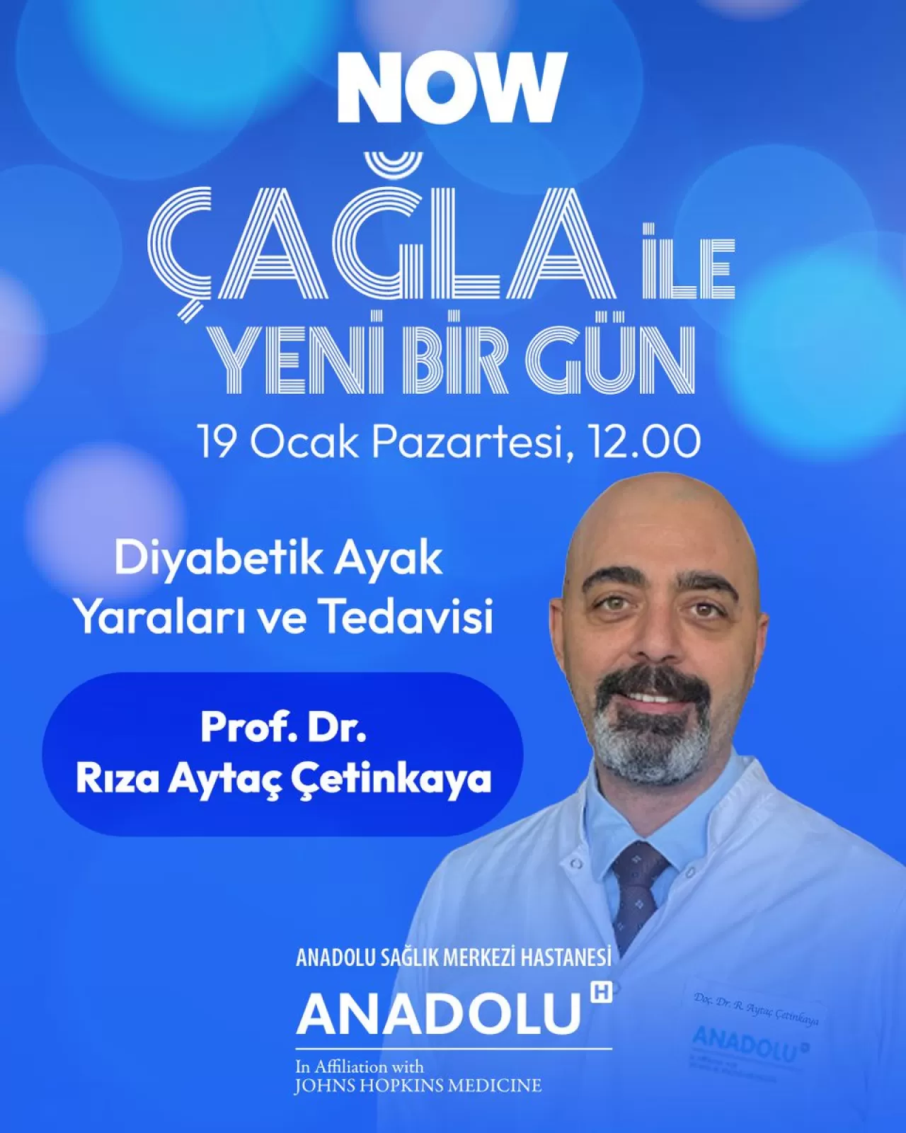 Prof. Dr. Rıza Aytaç Çetinkaya, Çağla ile Yeni Bir Gün Programında Enfeksiyon Hastalıklarını Anlatacak