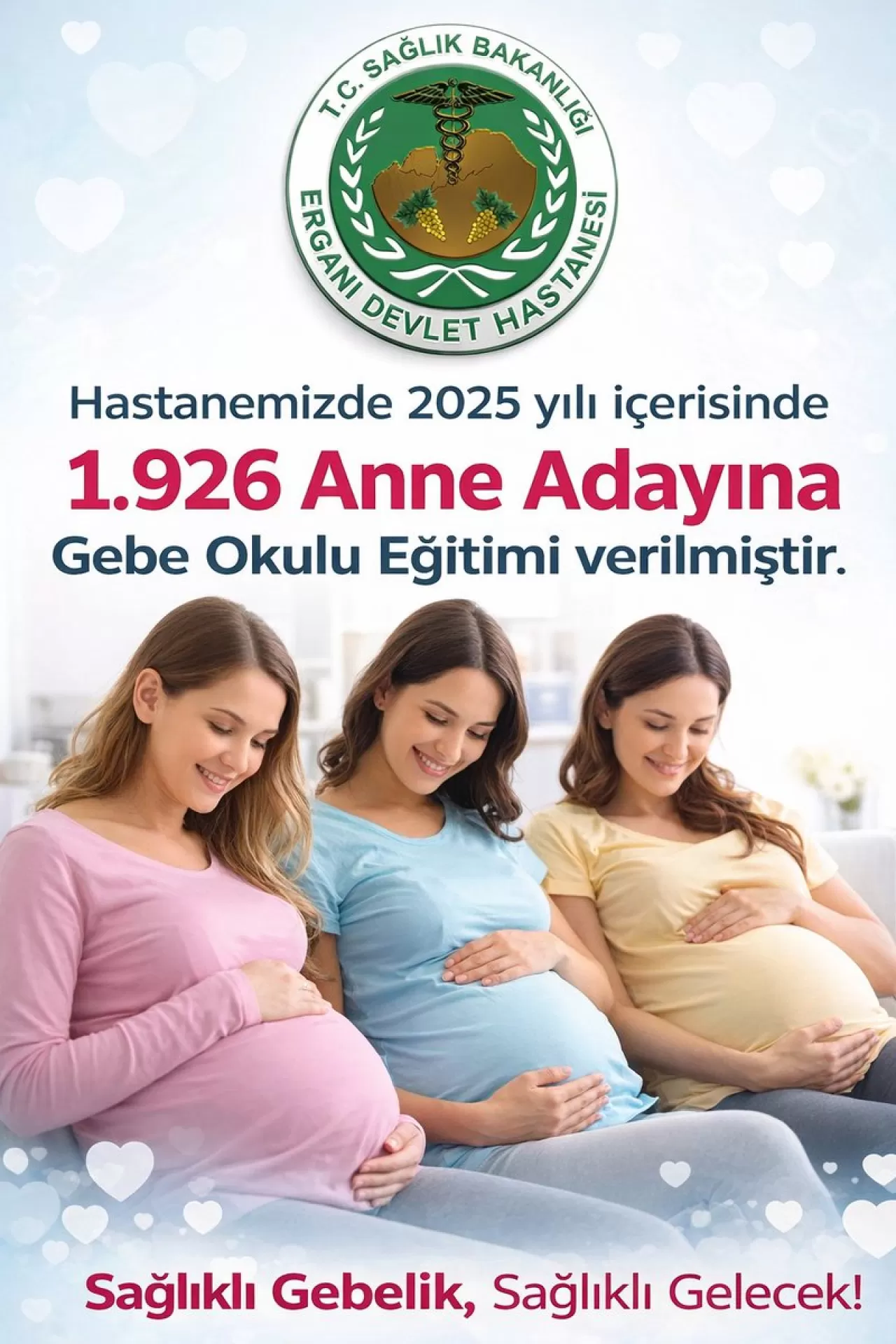 Ergani Devlet Hastanesi'nde 2025 Yılında 1926 Anne Adayı Gebe Okulu'nda Eğitim Aldı