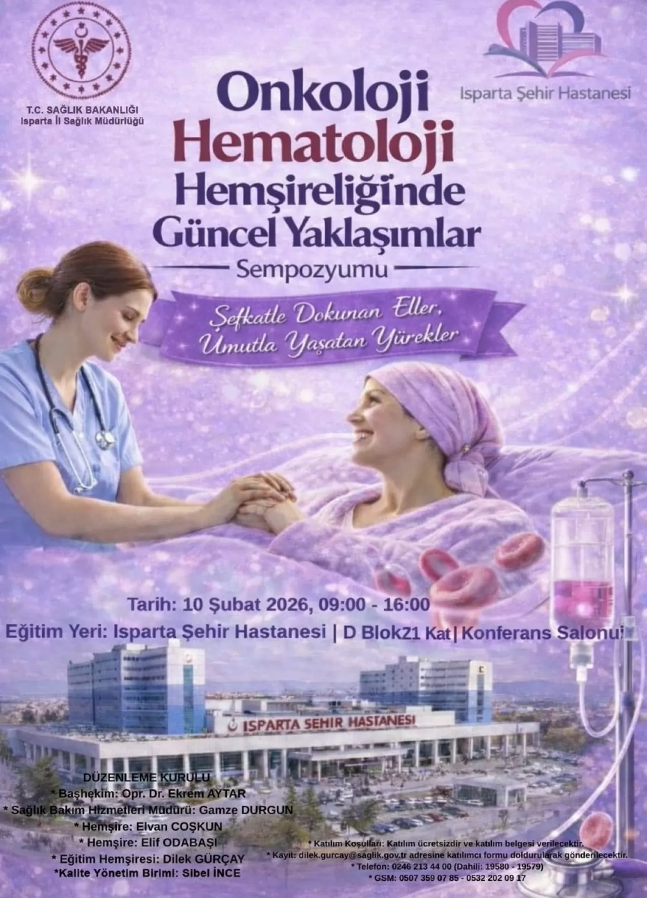 Isparta'da Onkoloji ve Hematoloji Hemşireliğinde Yenilikler Konuşuldu