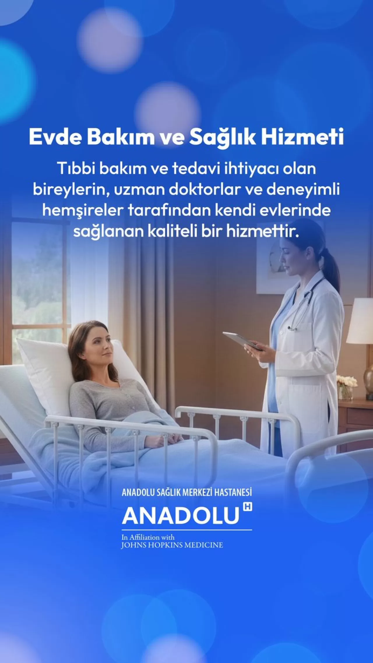 Anadolu Sağlık Merkezi Evde Sağlık Hizmetini Başlattı