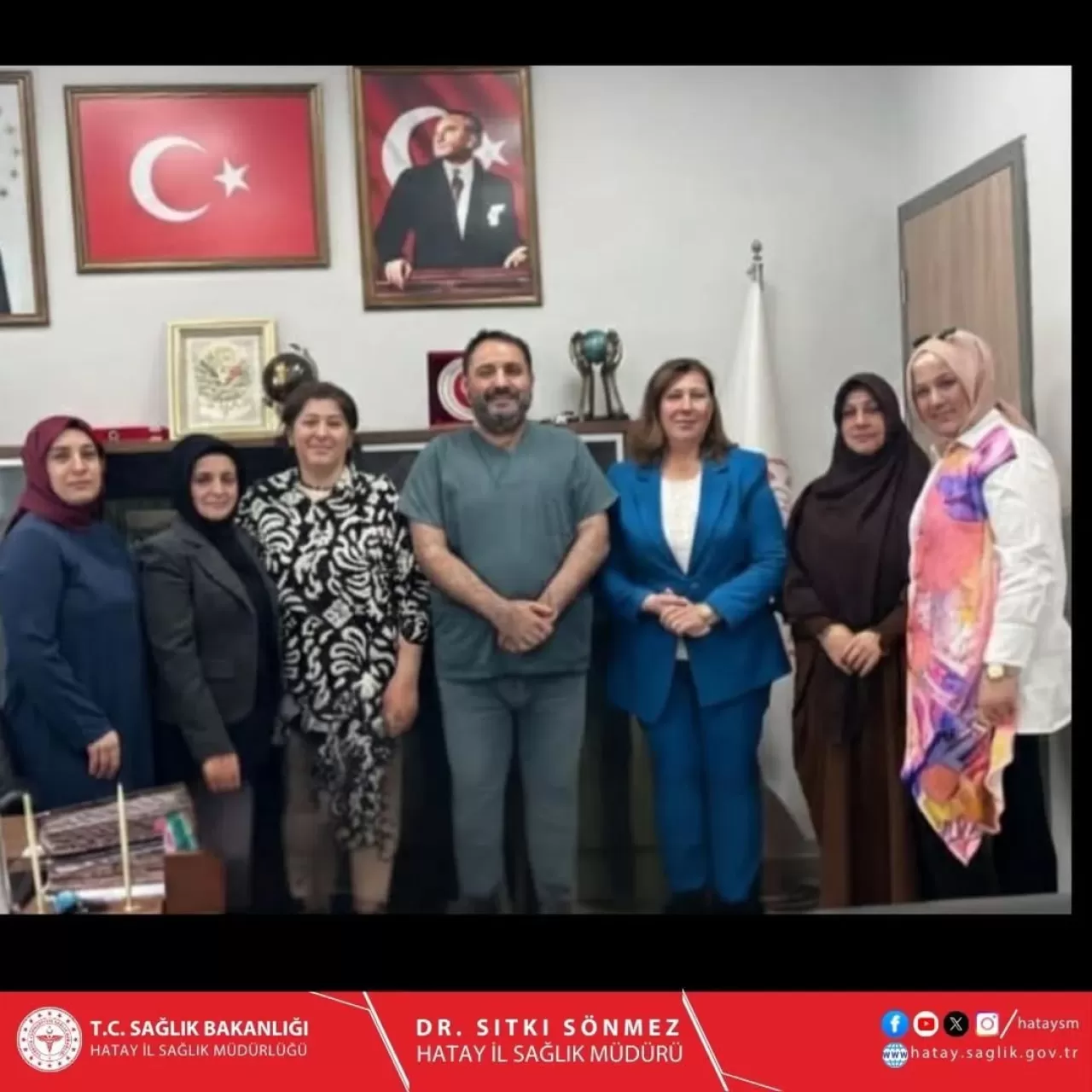 MHP Hatay Kadın Kolları'ndan Hastane Başhekimine Nezaket Ziyareti