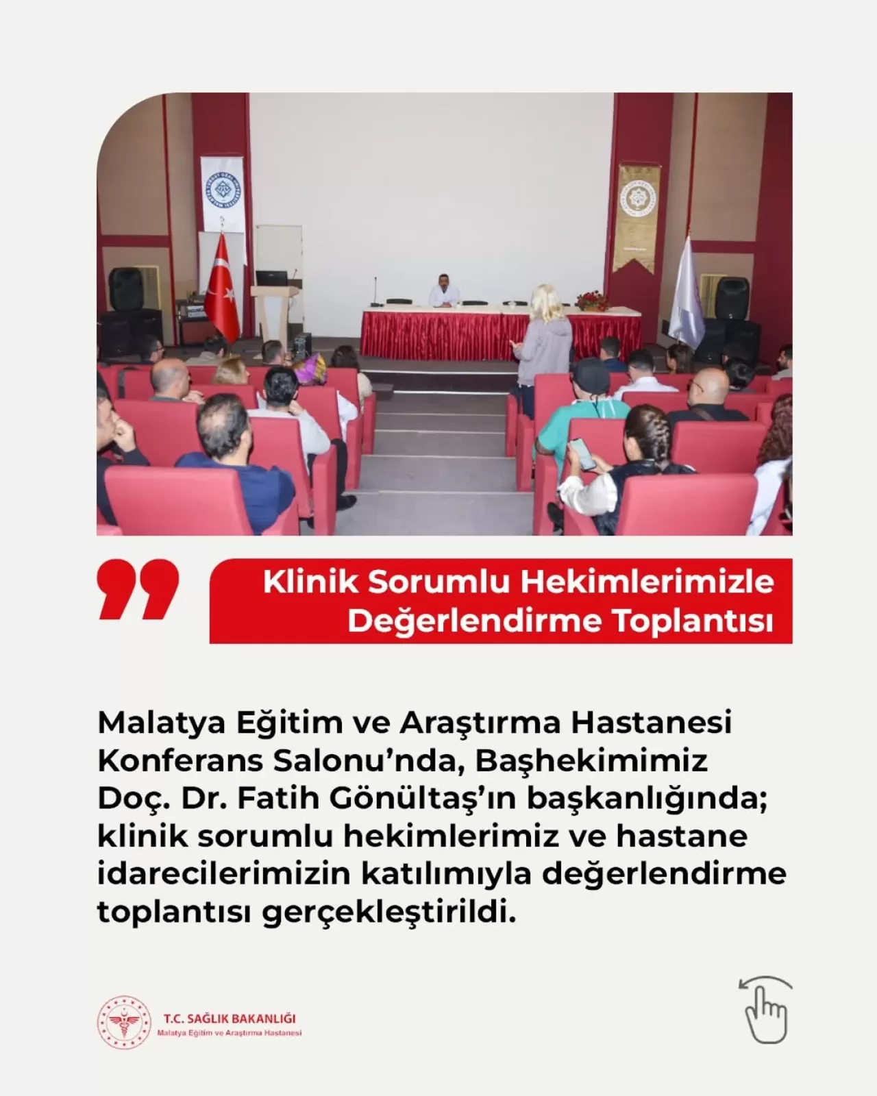 Malatya Eğitim ve Araştırma Hastanesi'nde Hizmet Kalitesi ve Planlama Toplantısı