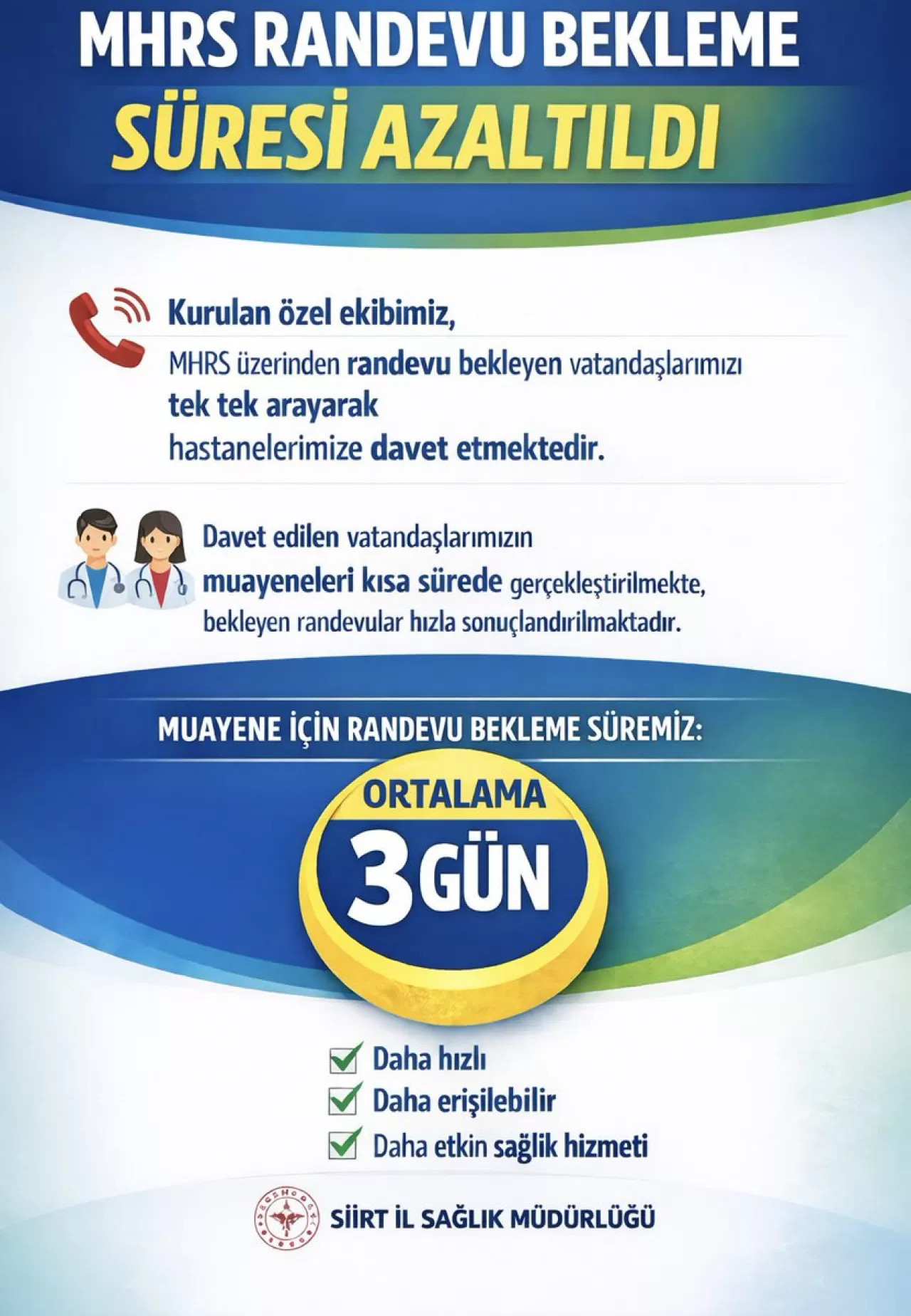 Siirt'te MHRS Randevu Bekleyişi Son Buluyor: Vatandaşların Sağlık Hizmetlerine Erişimi Hızlandı
