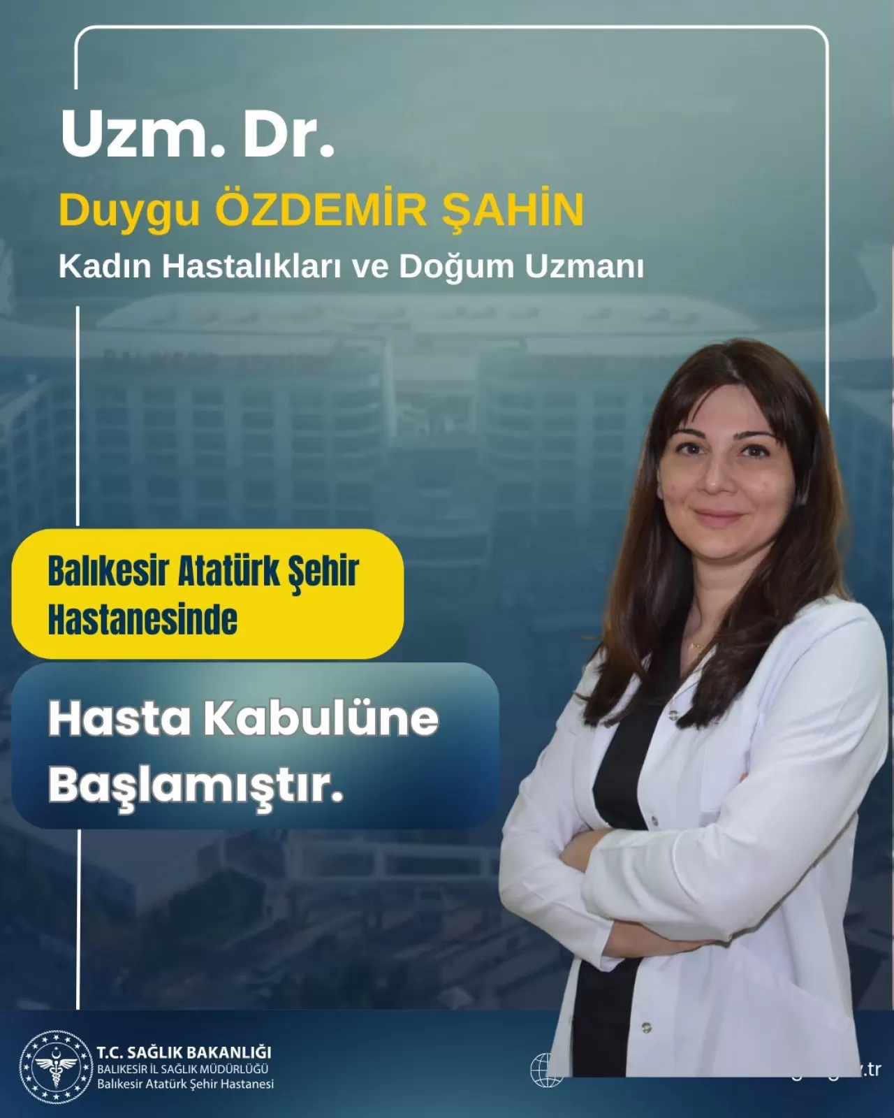 Dr. Duygu Özdemir Şahin, Ekin Tıp Merkezi Altınoluk'ta Hasta Kabulüne Başladı